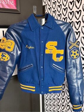 Varsity Letterman Jacket with Patches